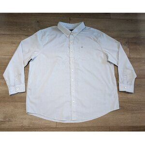 Dockers Classic Comfort Flex Shirt Men 2XL Gray Button Long Sleeve Big & Tall